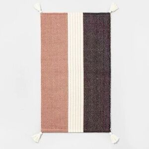 Colorblock Tassel Bath Rug - Hearth & Hand Magnolia